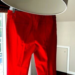 Inc brand size 12 red ankle stretch pants